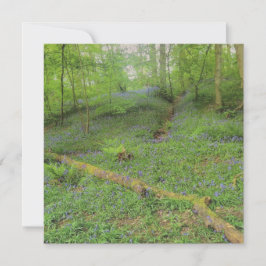 Hop Yard Wood Greetings Card Mitteilungskarte