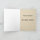 Hopalong Casualty bis Knee-Ersatz Karte (Innenseite)