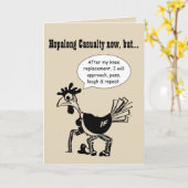 Hopalong Casualty bis Knee-Ersatz Karte (Gelbe Blume)