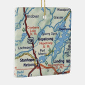Hopatcong NJ 50's Map Keramikornament (Rechts)