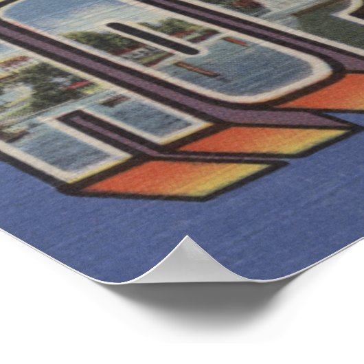 Hopatcong-See, New Jersey - Große Buchstabenszenen Poster (Ecke)