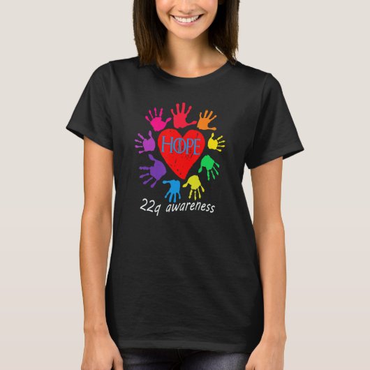HOPE 22q awareness , diGeorge syndrome ,funny desi T-Shirt (Vorderseite)