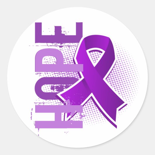 Hope 2 Chiari Malformation Runder Aufkleber (Vorderseite)