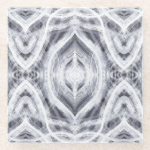 Hope Abstract Light White Watercolor Art Glasuntersetzer (Vorderseite)