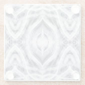 Hope Abstract Light White Watercolor Art Glasuntersetzer (Rückseite)