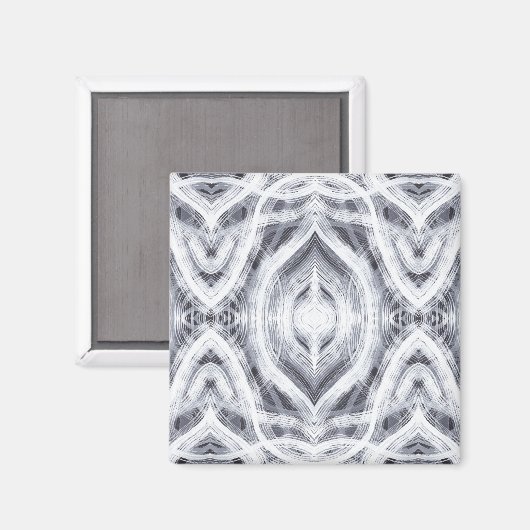 Hope Abstract Light White Watercolor Art Magnet (Vorderseite/Rückseite)