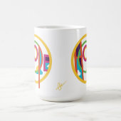 Hope Abstrakt Modern Art Smilelines Tasse (Mittel)