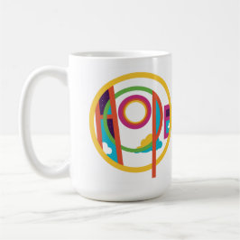Hope Abstrakt Modern Art Smilelines Tasse