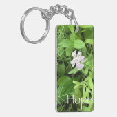 Hope Acrylic Rectangle Schlüsselanhänger (Vorderseite links)