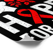 Hope Aids Butterfly Red Ribbon Hiv Aids Awareness  Poster (Ecke)