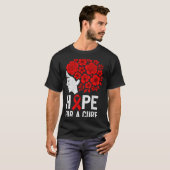 Hope Aids Butterfly Red Ribbon Hiv Aids Awareness T-Shirt (Vorne ganz)