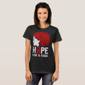 Hope Aids Butterfly Red Ribbon Hiv Aids Awareness  T-Shirt (Vorne ganz)