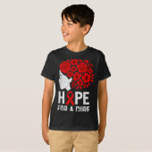 Hope Aids Butterfly Red Ribbon Hiv Aids Awareness T-Shirt (Vorne ganz)