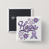 Hope Alzheimer's Awareness Button (Vorne & Hinten)
