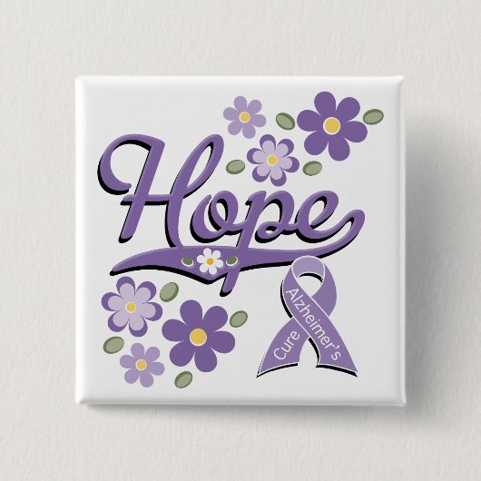 Hope Alzheimer's Awareness Button (Vorderseite)