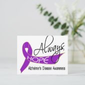 Hope Alzheimer's Disease Postkarte (Stehend Vorderseite)