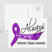 Hope Alzheimer's Disease Postkarte (Vorne/Hinten)