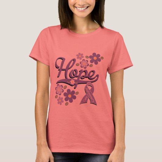 Hope Alzheimers Ringer T - Shirt (Vorderseite)