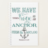 Hope Anchor Weekly Planner Planer (Vorderseite)