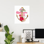 Hope Anchors the Soul Art Print Poster (Heimbüro)