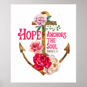 Hope Anchors the Soul Art Print Poster