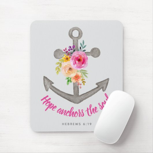 Hope Anchors the Soul Bible Verse Mouse Pad Mousepad (Mit Mouse)