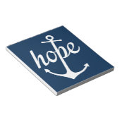 Hope Anchors The Soul (Hebräer 6:19) Notizblock (angewinkelt)