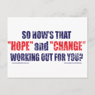 HOPE-and-Change-DST-T-SHIRT Postkarte