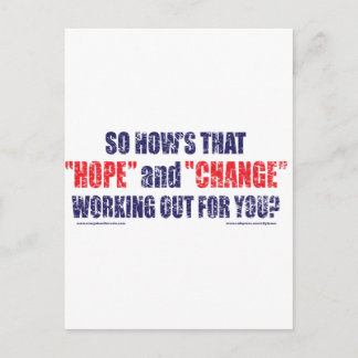 HOPE-and-Change-DST-T-SHIRT Postkarte