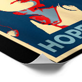 Hope and Joy Kamala Harris Obama 47. Vote Portrai Poster (Ecke)