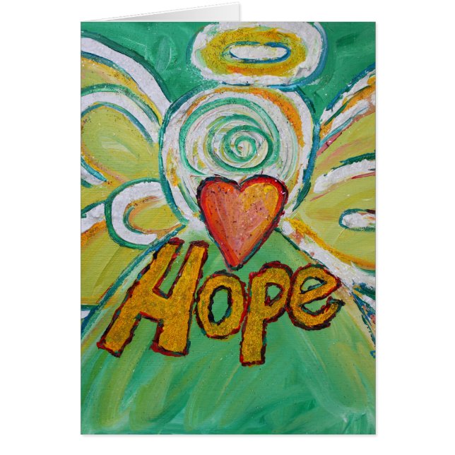 Hope Angel Greeting Card (Vorne)