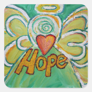 Hope Angel Inspirational Word Art Decal Sticker
