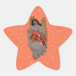 Hope Angel Outrageous Orange Snow Quadratischer Aufkleber