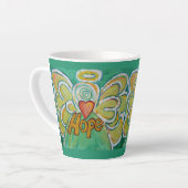 Hope Angel Word Art Custom Latte Tassen Cup (Linke Ecke)
