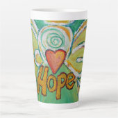 Hope Angel Word Art Custom Latte Tassen Cup (Vorderseite)