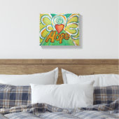 Hope Angel Word Art Malerei Wrapped Canvas Leinwanddruck (Insitu (Schlafzimmer))