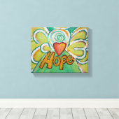 Hope Angel Word Art Malerei Wrapped Canvas Leinwanddruck (Insitu (Holzboden))