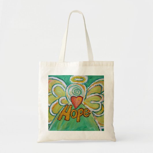 Hope Angel Word Art Tragetaschen (Vorne)