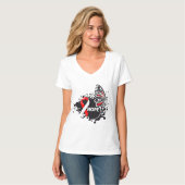 Hope Aplastic Anemia Butterfly T-Shirt (Vorderseite Vollansicht)