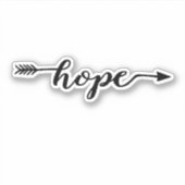 Hope Arrow Sticker (Vorderseite)