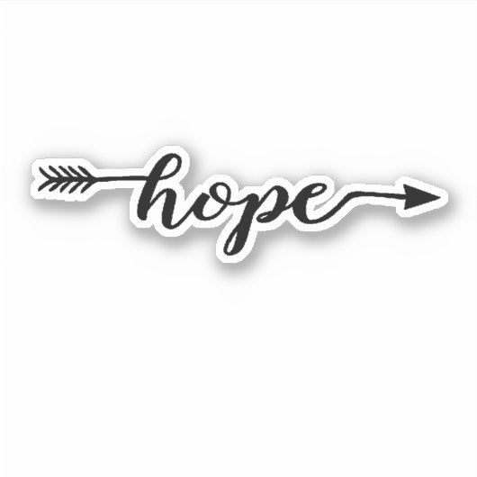 Hope Arrow Sticker (Vorderseite)