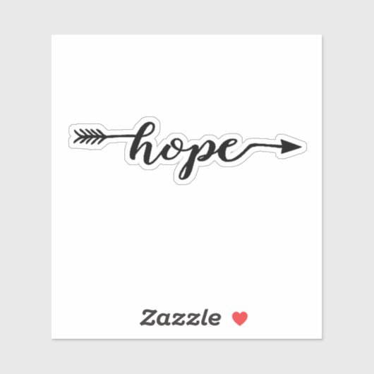 Hope Arrow Sticker (Blatt)
