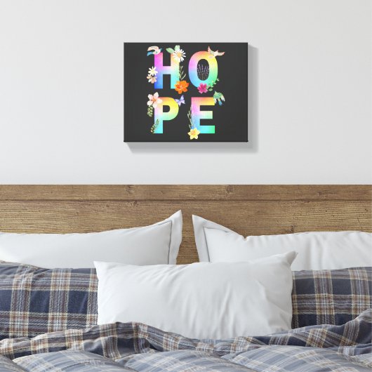 Hope Artistic Positive Motivierend Inspiration Leinwanddruck (Insitu (Schlafzimmer))