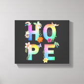 Hope Artistic Positive Motivierend Inspiration Leinwanddruck (Vorderseite)