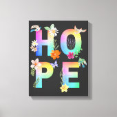 Hope Artistic Positive Motivierend Inspiration Leinwanddruck (Vorderseite)