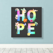 Hope Artistic Positive Motivierend Inspiration Leinwanddruck (Insitu (Holzboden))