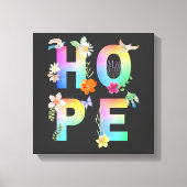 Hope Artistic Positive Motivierend Inspiration Leinwanddruck (Vorderseite)