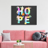 Hope Artistic Positive Motivierend Inspiration Leinwanddruck (Insitu (Wohnzimmer))