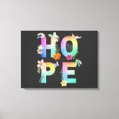 Hope Artistic Positive Motivierend Inspiration Leinwanddruck (Vorderseite)