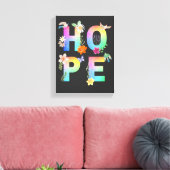 Hope Artistic Positive Motivierend Inspiration Leinwanddruck (Insitu (Wohnzimmer))
